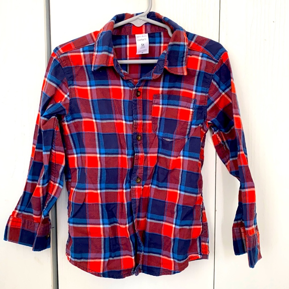 Carter’s 5T boys flannel